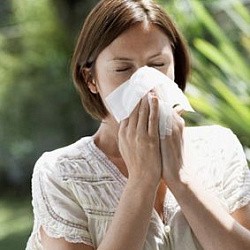 Аллергия на пыльцу (поллиноз).
